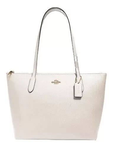 bolsa coach tote blanca